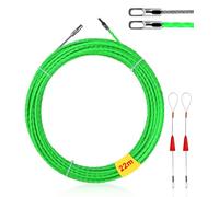 Sonda Passacavi,Sonda Passacavi Professionale,Passacavi,22 metri Ø 4 mm,Tiracavi con 1 Molla di Guida,Estrattore Cavi Per Cavi Elettricista (Verde)