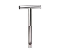 Sonda per il Campionamento del Suolo T-Stile Acciaio Inox 2,5 cm Kit di Prova del Suolo Strumenti di Campionamento per Agricoltura, Giardino, Cura del Prato(12 Inch)