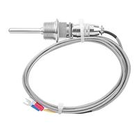 Sonda per sensore di temperatura, sonda di temperatura tipo K Sonda in acciaio inossidabile Sonda per sensore di temperatura termocoppia 1/2 NPT Connettore a 3 pin rimovibile con cavo da 2 m, sensore