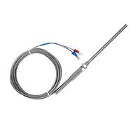 Sonda per termocoppia a resistenza in platino PT100, sensore di temperatura con filettatura M8 e punta in acciaio inox da 100 mm, gamma di temperature elevate da 0 a 400℃ per appli (zio paterno)