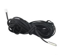 Sonda sensore di temperatura a termistore 10K 1% valore 3950 B, punta in argento placcato rame da 4 x 20 mm con filo in PVC da 1 m e terminale XH2.54 per riscaldatore d'acqua HVAC frigorifero