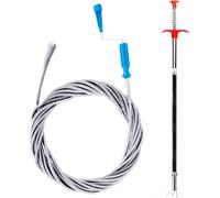 Sonda Sturatubi 2 Pezzi 10M X 6,5 Mm E 1,4 M X 6,5 Mm Stura Lavandini E Scarichi