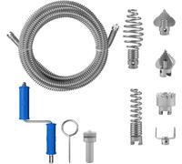 Sonda Sturatubi 5M Diametro 12 Mm,Sonda Stura Lavandini E Scarichi Con 8 Pulitor