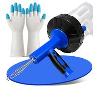 Sonda Sturatubi 7,6M - Molla Sturatubi con Funzione di Entrata e Uscita Automatica, Stura Lavandini e Scarichi con Guanti, Stura Tubi di Scarico per Cucina, Bagno, Fogne, Lavandino