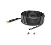Kärcher Set di pulizia per tubi PC 7.5 per idropulitrici (lunghezza: 7,5 m), effetto di pulizia a 360° grazie all'ugello rotante in ottone e acciaio inox, tubo flessibile di qualità, nero