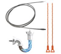 Sonda Sturatubi Spirale Professionale, 3m x 10mm Sonda Pulizia Tubi di Scarico Manuale, Sbloccatore Flessibile di Scarico Forte, Sonda Stura Lavandini per Lavello Doccia Cucina