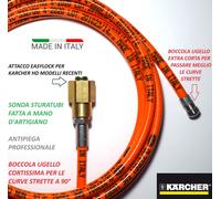 SONDA STURATUBI SPURGATUBI IDROPULITRICE KARCHER HD EASY LOCK BOCCOLA CORTA 40MM