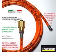 SONDA STURATUBI SPURGATUBI IDROPULITRICE KARCHER HD EASY LOCK BOCCOLA CORTA 40MM