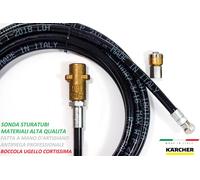 SONDA STURATUBI SPURGATUBI PER IDROPULITRICE KARCHER CON BOCCOLA CORTA 60MM