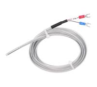 Sonda termocoppia a filo trasparente, cavo sensore di temperatura tipo K, 200 °C, 1 pezzo(Cable length 5m)