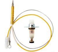 Sonda termocoppia in rame resistente al calore più elettrovalvola per stufa a gas sistema di sicurezza guasto fiamma facile da installare parte di ricambio colore giallo (I)