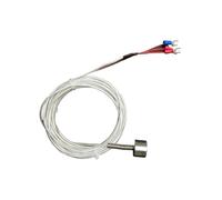 Sonda termocoppia magnetica di tipo K: sensore di temperatura ad assorbimento superficiale resistente alle alte temperature con potente magnete(PT100 1 meter)