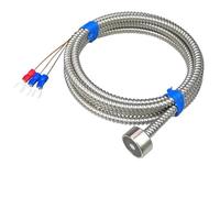 Sonda termocoppia tipo K con sensore magnetico ad alta temperatura PT100 con rilevatore di temperatura industriale con tubo metallico(PT100-0.5m)