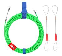 Sonda Tiracavi di Poliestere 30 m Passacavi Professionale Sonda Elettricista Molla Elettricista Tiracavi con 2 Molla di Guida Sonda Tiracavi Cavo per L’Installazione di Cavi Ø 4 mm, Verde