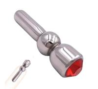 Sonda Uretrale in Acciaio Inox per Uomo - Dilatatore di Pene Lucido, Estensore Uretrale Maschile Robusto & Stopper Uretrale per Stimolazione Controllata, Masturbazione & Giochi Adulto