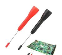 Sonde Ad Ago Per Multimetro - Punta Fine Con Punta In Acciaio, Coppia Di Puntali Elettrici, Aghi Per Perforazione Di Isolamento, Set Con Codice Colore Nero Rosso | Accessorio Di Circuito Per La Misura