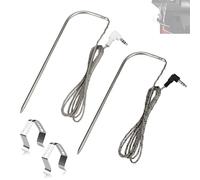 Sonde di ricambio per carne per barbecue a pellet in legno Traeger, compatibili con griglia a pellet e affumicatore serie Pit Boss, spina da 3,5 mm, per barbecue ad alta temperatura, impermeabile