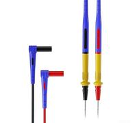 Sonde multimetro resistenti alle alte temperature con impugnatura ergonomica antiscivolo e punta in acciaio per attività di misurazione elettriche sicure blu