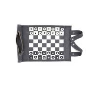 Sondergut - Chess/Checkers Roll-Up Travel Set Leather
