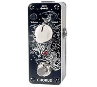 Sondery Chorus Pedale effetto chitarra, True Bypass, mini dimensioni con design artistico su custodia rigida in alluminio e taglio diamante lungo il bordo