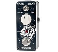 Sondery Overdrive Pedale Effetto Chitarra, True bypass 2 modalità di Boost e Normale, design artistico sulla parte superiore della cassa e bordo diamantato