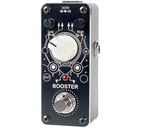 Sondery Pedale Boost per chitarra elettrica e basso, mini pedale booster pulito, True Bypass, più o meno 14 dB di variazione per frequenze inferiori a 250 Hz o superiori a 1 kHz, pedale Art Design