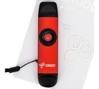 Sondery Professionale in metallo Kazoo con doppia testa ad alta e bassa frequenza e 5 membrane, ideale per chitarra, ukulele, violino e altri, rosso