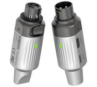 Sondery VoxMate Sistema di microfono XLR senza fili: trasmettitore e ricevitore per mixer PA, fotocamere DSLR, trasmissione audio senza fili