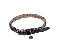 SONDEY Paris Prix - Collare per cane intrecciato regolabile, 50-70 cm, colore: Nero
