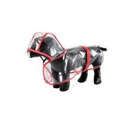 SONDEY Paris Prix impermeabile per cani, trasparente, 40 cm, colore: Rosso