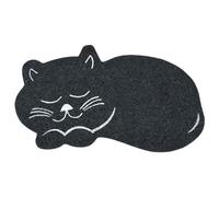 SONDEY Paris Prix - Tappeto da pasto per gatti in feltro, 60 cm, colore: nero