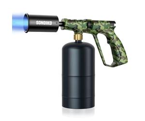 Sondiko Torcia a propano, potente torcia da cucina per cucinare, barbecue, sous vide e bistecca, torcia regolabile - perfetto per accendere il carbone da campeggio, kit di saldatura a gas (serbatoio