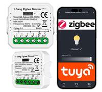 Sone Smart One ZigBee Dimmer da incasso 230 V, compatibile con app Tuya & Smart Life, controllo Alexa, LED TRIAC 0-100%, interruttore luce a 1 canale, mini modulo per presa da incasso