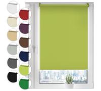 Sonello Tenda a rullo oscurante Klemmfix senza Forare 30cm x 130cm Verde oliva, tenda avvolgibile oscurante con morsetti e con catenella per finestre e porte, Blackout, opaco, Protezione Solare