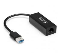 sonero Adattatore LAN USB 3.0, adattatore da USB-A a Ethernet RJ45, adattatore di rete USB da 1000 Mbps, contatti placcati in oro, compatibile con laptop e MacBook, nero, 0,20 m