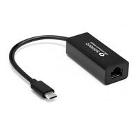 sonero Adattatore LAN USB 3.0, adattatore da USB-C a Ethernet RJ45, adattatore di rete USB da 1000 Mbps, contatti placcati in oro, compatibile con laptop e MacBook, nero, 0,20 m
