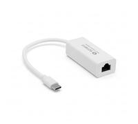 sonero Adattatore LAN USB 3.0, adattatore da USB-C a Ethernet RJ45, adattatore di rete USB da 1000 Mbps, contatti placcati in oro, compatibile con laptop e MacBook, bianco, 0,20 m