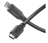 Sonero® Cavo di ricarica da USB-C a USB-C, cavo di ricarica per telefono cellulare, cavo di ricarica rapida USB C, cavo USB tipo C, USB 2.0, 100 W PD, nero, 3,00 m
