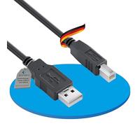 Sonero® cavo USB 2.0, cavo di connessione, cavo stampante, spina A a spina B, 480 Mbit/s, nero, 0,50 m