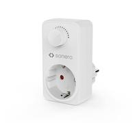 Sonero dimmer socket, adattatore dimmer socket con controllo della luminosità per lampade LED, lampade alogene, lampade a incandescenza con controllo della luminosità, bianco