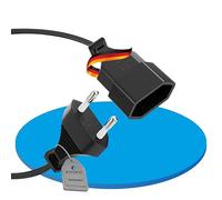 Sonero® Euro-Cavo di alimentazione, cavo di alimentazione per elettrodomestici, spina Euro a presa Euro, 5,00 m, nero