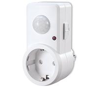 sonero IMS060 Rilevatore di movimento a infrarossi con adattatore a spina - installazione interna in presa, classe di protezione: IP20, campo di lavoro 120° / 9m, bianco