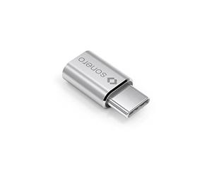 Sonero UA110 Adattatore USB (USB-C Maschio a Micro USB Femmina) Alluminio/Argento