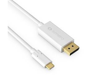 Sonero UCC021-020 USB-C al Cavo DisplayPort, 4K @ 60Hz con 18 Gbps, USB 3.1, Old Fashion, Thunderbolt 3 Compatibile con MacBook PRO, Samsung S8, dell XPS 15 e L'Altro USB-C Computer, 2,0m Bianco