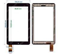 Soneth Vetro Touch Screen Digitizer 7,0" Onda V703 V703i Nero