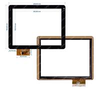 Soneth Vetro Touch Screen Digitizer 9,7" 300-L3816A-B00-V1.0 Nero