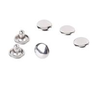 Sonew 500 Set di Rivetti in Doppia Pelle in Acciaio Inossidabile da 9x6 Mm per Progetti Artigianali