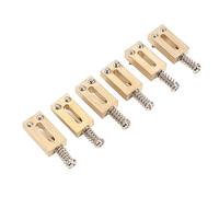 Sonew Accessorio per Vite di Accordatura per Corde Tremolo in Ottone per Chitarra Elettrica da 6 Pezzi, Passo 10,5 Mm (SILVER)