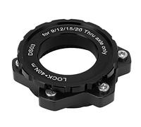 Sonew Adattatore a 6 Bulloni Premium con Blocco per Bloccante per Thru Axle Hub - Lega di Alluminio, Installazione Facile, Compatibile con Mountain Bike (Black)