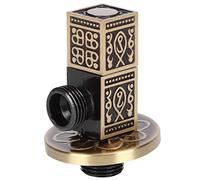 Sonew Antica Valvola Ad Angolo G1/2 per Caldo e Freddo | Valvola di Arresto del Rubinetto in Ottone con Design Rotante e Coperchio Antigoccia